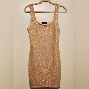 Gold Sequin Dress